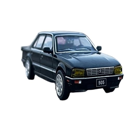 Mini Auto Spielzeug 1/64 Für Peugeot 505 Limousine Legierung Automodell Schiebedämpfung Taschenspielzeug Ornamente Wohnkultur(Black) von CYQOCD