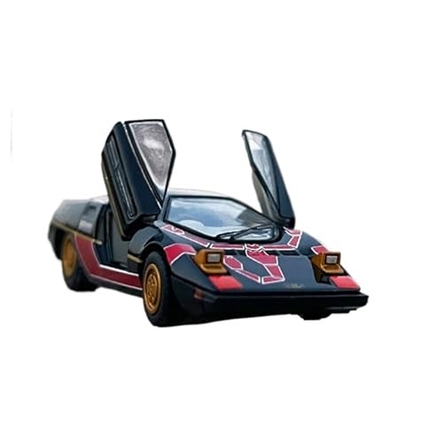 Mini Auto Spielzeug 1/64 Für Scherentür-Sportwagen Legierungsautomodell Flip-Popup-Lichtversion Zu Öffnendes Türfahrzeug Wohnkultur(Black) von CYQOCD