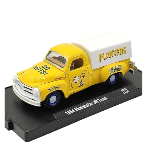 Mini Auto Spielzeug 1/64 Für Studebaker 3R Trek 1954 Gelbes Legierungsautomodell Kleines Druckgussfahrzeug-Display Wohnkultur von CYQOCD