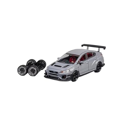 Mini Auto Spielzeug 1/64 Für Subaru STI Varis/WRX Grau Sport Auto Modell Legierung Sammler Auto Indoor Display Modell Wohnkultur(Gray STI) von CYQOCD
