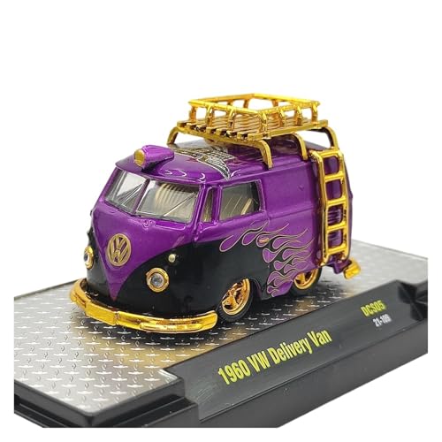 Mini Auto Spielzeug 1/64 Für T1 Volkswagen Pickup Legierung Druckguss Ornamente Auto Modell Druckguss Replik Fahrzeug Lila 1960 Wohnkultur von CYQOCD