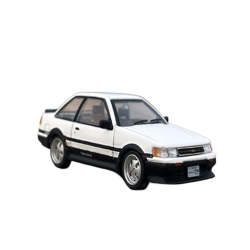 Mini Auto Spielzeug 1/64 Für Toyota AE86 Rechte Seite Limousine Legierung Automodell Pull Back Stoßdämpfung Spielzeugmodell Wohnkultur(White A) von CYQOCD