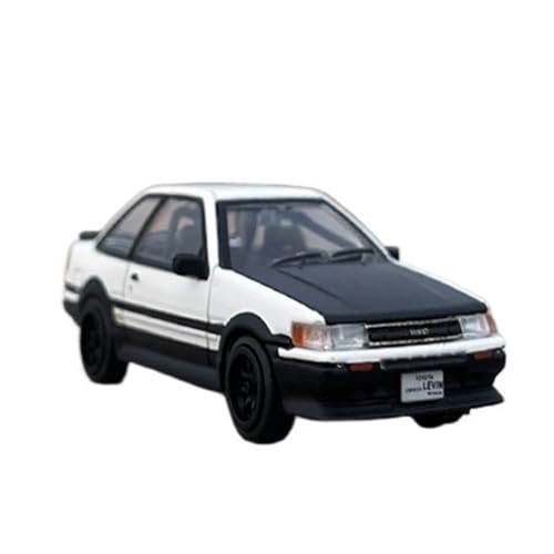 Mini Auto Spielzeug 1/64 Für Toyota AE86 Rechte Seite Limousine Legierung Automodell Pull Back Stoßdämpfung Spielzeugmodell Wohnkultur(White B) von CYQOCD