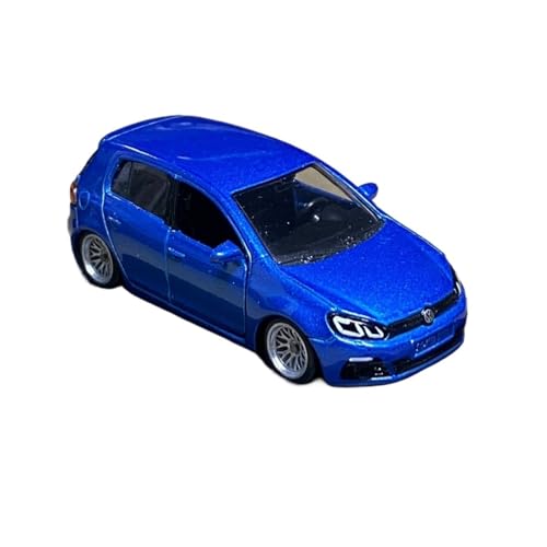 Mini Auto Spielzeug 1/64 Für Volkswagen Golf R Sechste Generation 6R Kleine Stahlkanone Mini-Legierung Automodell Blau Wohnkultur von CYQOCD