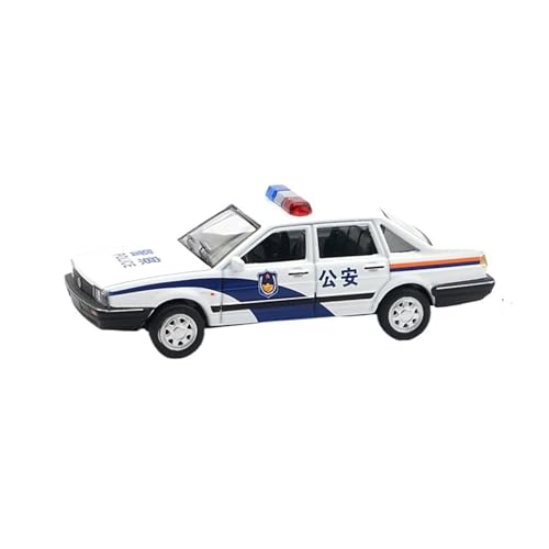 Mini Auto Spielzeug 1/64 Für Volkswagen Jetta Polizeiautomodell Für Die Öffentliche Sicherheit Diecast Car Toy Limousine-Modell Wohnkultur(Blue A) von CYQOCD