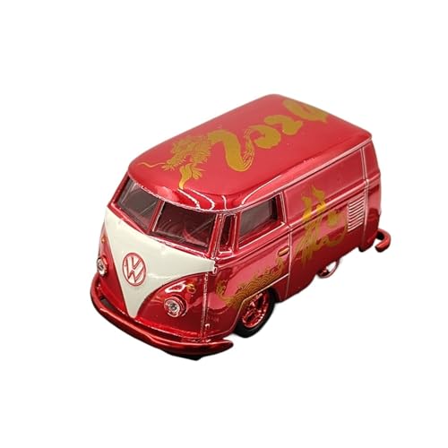 Mini Auto Spielzeug 1/64 Für Volkswagen T1 1960 Van Mini Kurze Achse Drachen Bus Simulation Legierung Auto Modell Ornament Wohnkultur von CYQOCD
