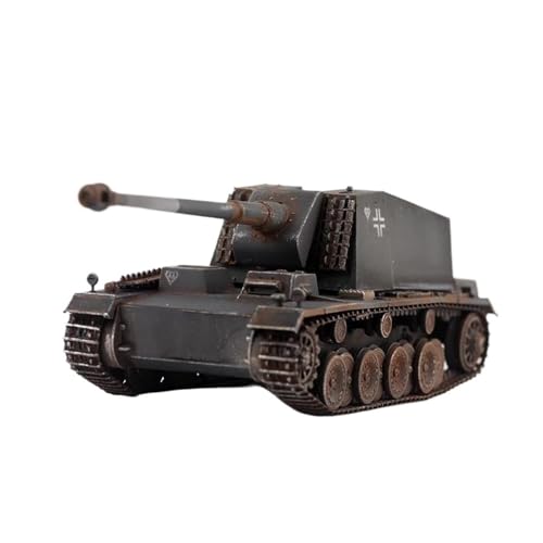 Mini Auto Spielzeug 1/72 Für 128mm Selbstfahrende Panzerabwehrkanone Emir Schwerer Panzerzerstörer Simulationsmodell Statisches Spielzeug Wohnkultur(Black) von CYQOCD