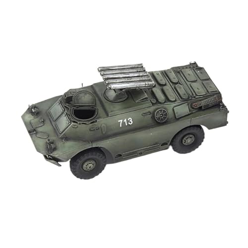 Mini Auto Spielzeug 1/72 Für BRDM-2 9P148 Panzerabwehrraketenfahrzeug Druckgussmodell Maßstab Automodell Grün Dekorieren Wohnkultur von CYQOCD