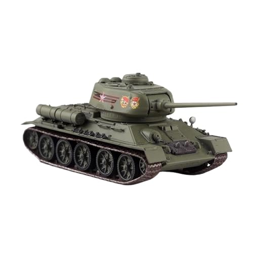 Mini Auto Spielzeug 1/72 Für T34/85 Tank Grün Fahrzeug Kettenpanzer Kunststoff Modell Militärfahrzeug Display Spielzeug Wohnkultur von CYQOCD