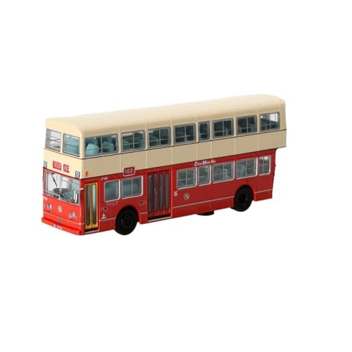 Mini Auto Spielzeug 1/76 Für Doppeldeckerbus Shau Kei Wan Route 102 Legierung Automodell Rot Dekorationen Ornament Wohnkultur von CYQOCD
