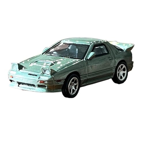 Mini Auto Spielzeug 1/87 Für Mazda FC3s Filmversion Auto Miniatur Legierung Automodell Multi-Color Fashion Fahrzeug Wohnkultur(Green) von CYQOCD