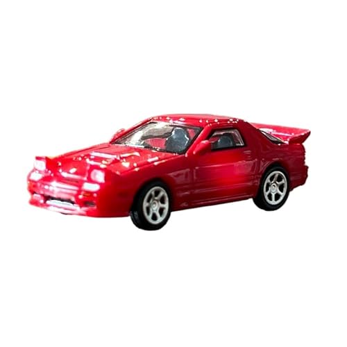 Mini Auto Spielzeug 1/87 Für Mazda FC3s Filmversion Auto Miniatur Legierung Automodell Multi-Color Fashion Fahrzeug Wohnkultur(Red) von CYQOCD