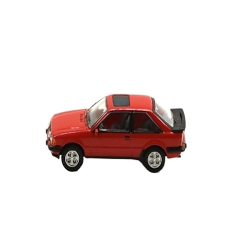 Mini Auto Spielzeug 1/87 für Ford Escort MK3 XR3 Retro Rot Harz Auto Modell Skala Ornamente Display Betrachtung Wohnkultur von CYQOCD