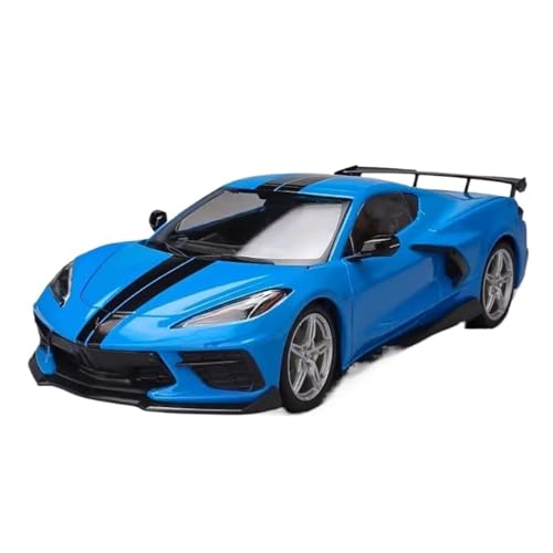 Mini Auto Spielzeug 1 18 Für 2020 Chevrolet Corvette Sportwagen Modell Legierung Auto Spielzeug Simulation Sammlung Display Wohnkultur(Blue) von CYQOCD