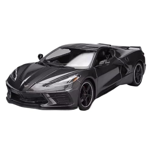 Mini Auto Spielzeug 1 18 Für 2020 Chevrolet Corvette Sportwagen Modell Legierung Auto Spielzeug Simulation Sammlung Display Wohnkultur(Gray) von CYQOCD