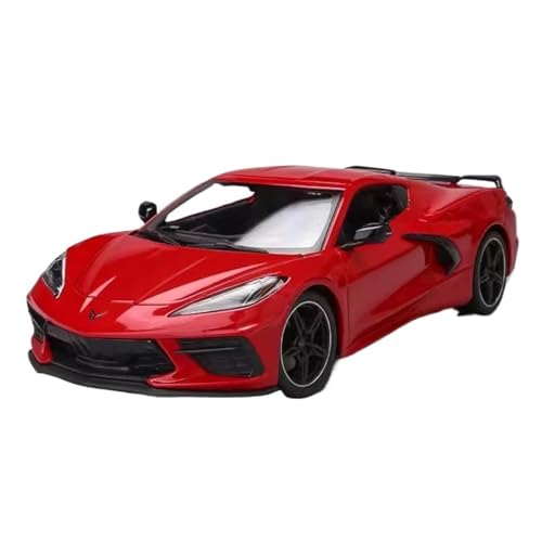 Mini Auto Spielzeug 1 18 Für 2020 Chevrolet Corvette Sportwagen Modell Legierung Auto Spielzeug Simulation Sammlung Display Wohnkultur(Red) von CYQOCD