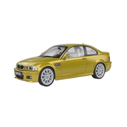 Mini Auto Spielzeug 1 18 Für BMW E46 Blau Gold Legierung Auto Modell Sammlung Anteil Ornamente Metall Dekoration Wohnkultur(Gold) von CYQOCD