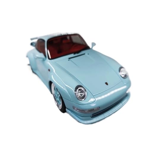 Mini Auto Spielzeug 1 18 Für Porsche Turbo R 993 GT2 Legierung Automodell Limited Edition Souvenir Fahrzeug Geburtstagsanzeige Wohnkultur(Blue) von CYQOCD