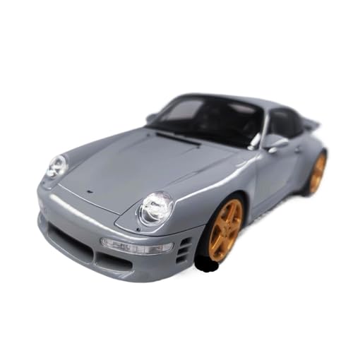 Mini Auto Spielzeug 1 18 Für Porsche Turbo R 993 GT2 Legierung Automodell Limited Edition Souvenir Fahrzeug Geburtstagsanzeige Wohnkultur(Gray) von CYQOCD
