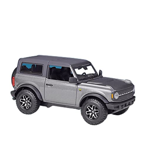 Mini Auto Spielzeug 1 24 Für Ford 2021 Bronco Badlands Geländewagen Simulation Legierung Automodell Display Geschenk Wohnkultur(Schwarz) von CYQOCD