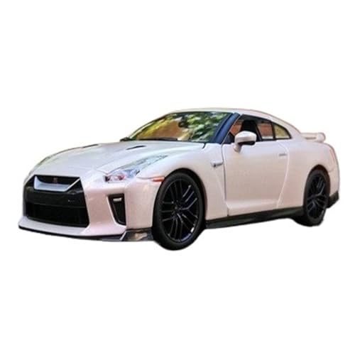 Mini Auto Spielzeug 1 24 Für Nissan GTR Auto 2017 R35 Ares Druckguss-Spielzeuglegierung Automodell Statische Modellanzeige Wohnkultur(White) von CYQOCD