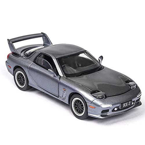 Mini Auto Spielzeug 1 32 Für Mazda RX7 Alloy Die Cast Modell Sportwagen Mit 4 Türen Geöffnet Zurückziehen Licht Wohnkultur(C) von CYQOCD
