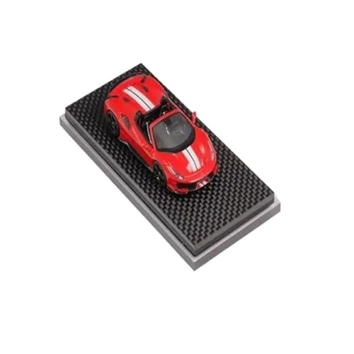 Mini Auto Spielzeug 1 64 Für Novitec 488 Limited800 Druckguss-Modellauto Fertiges Automodell, Ornamente Statisches Spielzeug Wohnkultur(A) von CYQOCD