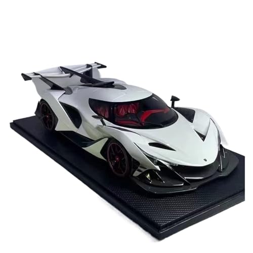 Mini Auto Spielzeug 1:12 Für Apollo Ie Verfärbung Gold Harz Realistische Auto Modell Collector's Edition Fenster Display Wohnkultur(White) von CYQOCD
