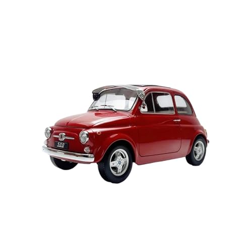 Mini Auto Spielzeug 1:12 Für FIAT 500f 1968 Druckguss-Klassiker-Statikauto-Modellsammlung High-End-Limousinen-Ornament Wohnkultur von CYQOCD