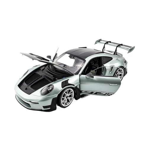 Mini Auto Spielzeug 1:18 Für 911 992 GT3 RS Legierung Volltür-Design Automodell Statische Sammleredition Grün Supersportwagen Wohnkultur von CYQOCD