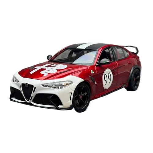 Mini Auto Spielzeug 1:18 Für Alfa Romeo Giulia GTAm Coupe Legierung Sport Auto Modell Metall Fahrzeug Simulation Ornamente Wohnkultur(Red A) von CYQOCD