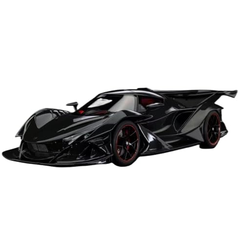 Mini Auto Spielzeug 1:18 Für Apollo Ie Helios Carbon Fiber Schwarz Realistische Harz Auto Modell Display Stand Dekoration Wohnkultur von CYQOCD