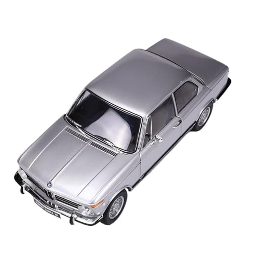 Mini Auto Spielzeug 1:18 Für BMW 2002 Tii Legierung Volltürdesign Simulation Mini-Automodell Überraschungskollektion Wohnkultur(Gray) von CYQOCD