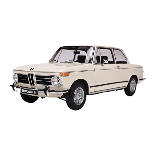 Mini Auto Spielzeug 1:18 Für BMW 2002 Tii Legierung Volltürdesign Simulation Mini-Automodell Überraschungskollektion Wohnkultur(White) von CYQOCD