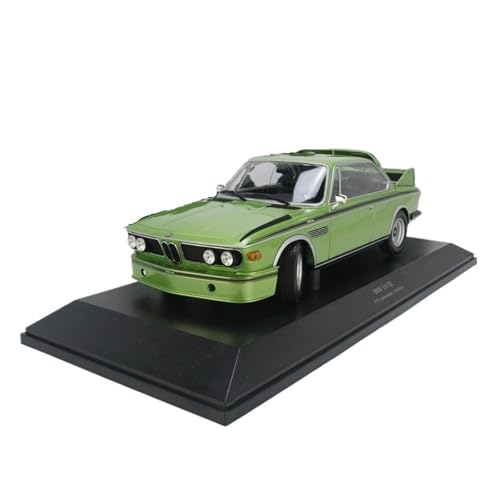 Mini Auto Spielzeug 1:18 Für BMW 3.0 CSL – 1973 Zweifarbige Legierung Versiegeltes Design Edition Fahrzeug Metalldruckguss Wohnkultur(Green) von CYQOCD