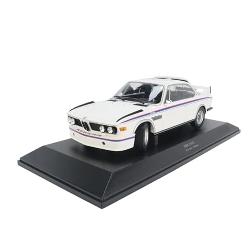 Mini Auto Spielzeug 1:18 Für BMW 3.0 CSL – 1973 Zweifarbige Legierung Versiegeltes Design Edition Fahrzeug Metalldruckguss Wohnkultur(White) von CYQOCD