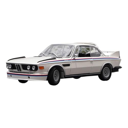 Mini Auto Spielzeug 1:18 Für BMW CSL25 3.0 1971 Simulationsautomodell Aus Legierung Für Erwachsene Souvenir-Ornamente Display Weiß Wohnkultur von CYQOCD