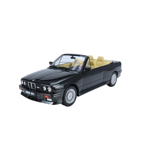Mini Auto Spielzeug 1:18 Für BMW E30 M3 Cabrio 1989 Schwarz Legierung Sammler Auto Modell Spielzeug Druckguss Display Wohnkultur von CYQOCD