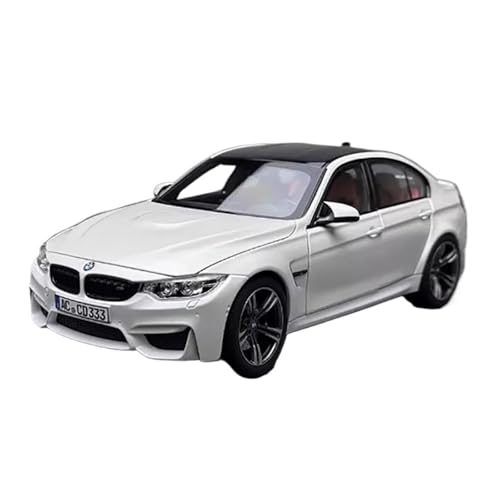 Mini Auto Spielzeug 1:18 Für BMW F80 M3 Legierung Automodell Sammlerstücke Souvenirs Statische Souvenir Ornament Wohnkultur(White) von CYQOCD