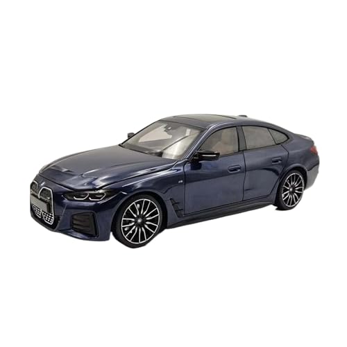Mini Auto Spielzeug 1:18 Für BMW I4 M50 2022 Limited Edition Druckguss Statische Auto Modell Sammlung Legierung Ornament Spielzeug Wohnkultur(Blue) von CYQOCD