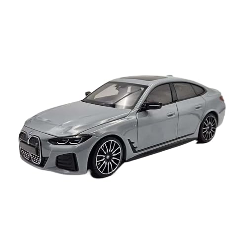 Mini Auto Spielzeug 1:18 Für BMW I4 M50 2022 Limited Edition Druckguss Statische Auto Modell Sammlung Legierung Ornament Spielzeug Wohnkultur(Gray) von CYQOCD
