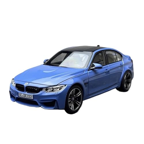 Mini Auto Spielzeug 1:18 Für BMW M3 F80 Metalllegierung Automodell Statische Anzeige Enthusiasten Erwachsene Geschlossenes Modell Wohnkultur(Blue) von CYQOCD