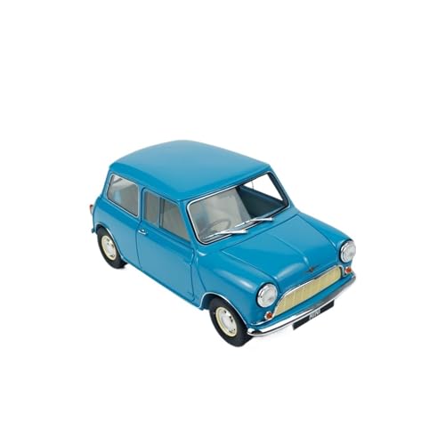 Mini Auto Spielzeug 1:18 Für BMW Morris Mini Minor Dreifarbige Legierung Druckguss Ornamente Automodell Dekoratives Modell Wohnkultur(Blue) von CYQOCD