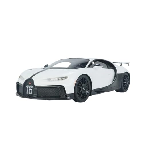 Mini Auto Spielzeug 1:18 Für Bugatti Chiron Pur Sport Weißes Harzauto-Serienmodell Statische Großfahrzeugdekoration Wohnkultur von CYQOCD