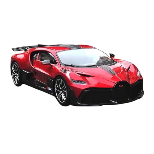 Mini Auto Spielzeug 1:18 Für Bugatti Chiron Veyron Divo Legierung Automodell Spielzeug Supersportwagen Display Ornamente Wohnkultur(Red B) von CYQOCD