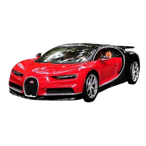 Mini Auto Spielzeug 1:18 Für Bugatti Chiron Veyron Sportwagen Rot Legierung Auto Miniatur Fahrzeug Display Geeignet Für Spiel Wohnkultur von CYQOCD