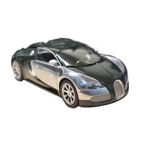 Mini Auto Spielzeug 1:18 Für Bugatti Veyron 2009 Dunkelgrünes Volltür-Legierungsautomodell Realistische Details Ideenanzeige Wohnkultur von CYQOCD
