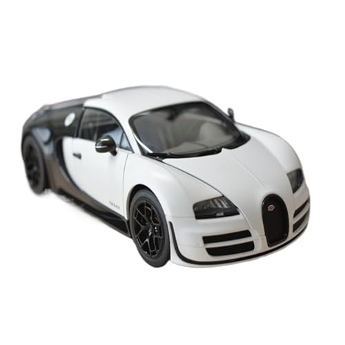 Mini Auto Spielzeug 1:18 Für Bugatti Veyron SS Schwarz-Weiß Großformatiges Sammlerauto Aus Legierung Für Dekorieren Wohnkultur von CYQOCD