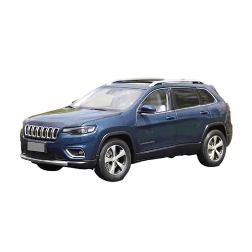 Mini Auto Spielzeug 1:18 Für Cherokee 2020 SUV Legierung Automodell Spielzeug Geeignet Für Indoor Und Outdoor Spielfahrzeuge Wohnkultur(Blue) von CYQOCD