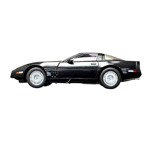 Mini Auto Spielzeug 1:18 Für Chevrolet Corvette C4 1986 Simulation Druckgusslegierung Volltürdesign Automodell Multicolor Wohnkultur(Black) von CYQOCD